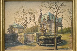 Zwinger Dresden · signiert H. Schirmer · 43 x 31 cm · Öl auf Malpappe · o.J. Privatbesitz Johannes Dose, Dresden