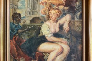 Kopie nach Peter Paul Rubens, Bathseba im Bade · 60 x 85 cm · Öl auf Malpappe o.J. · Privatbesitz Gerd Grießbach, Dresden